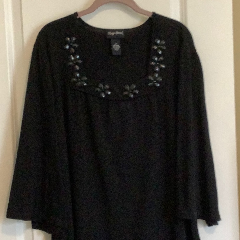 Black neck blouse
